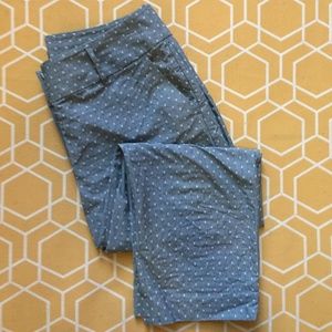 Curvy Petite Patterned Capri Dress Pants